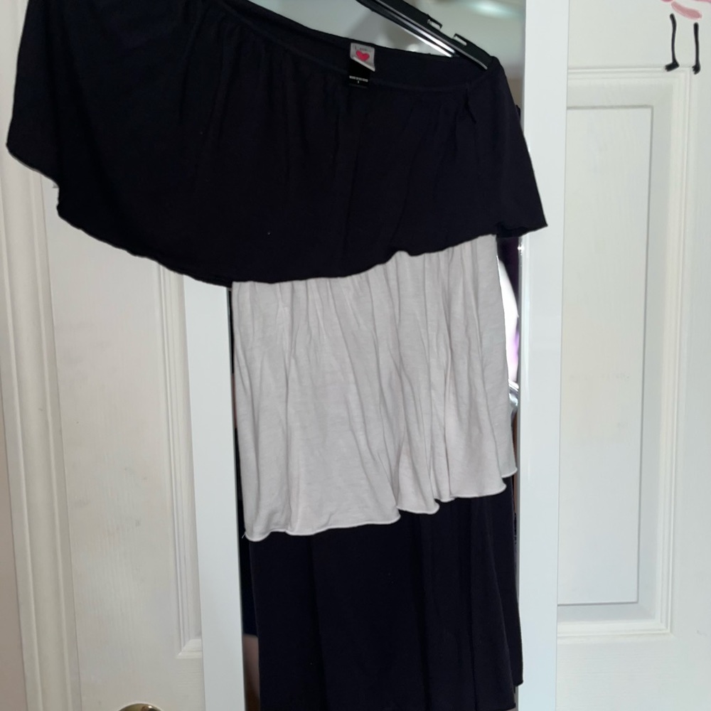 Love Rocks off-the-shoulder dress